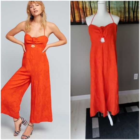 Anthropologie Pants - Anthropologie Elevenses Tropical Jumpsuit